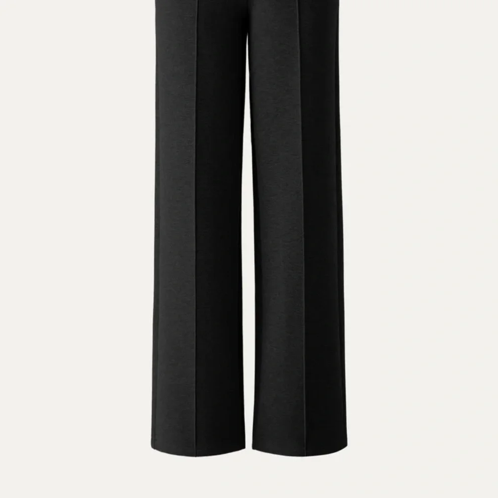 OGL High Waisted Straight Leg Pull On Pant - Black XS - Picture 3 of 13